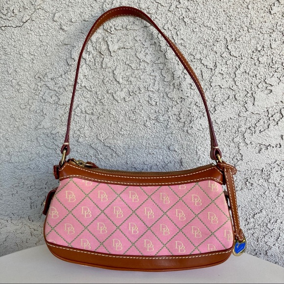 Dooney /& Bourke Pink Fabric Crossbody Bag